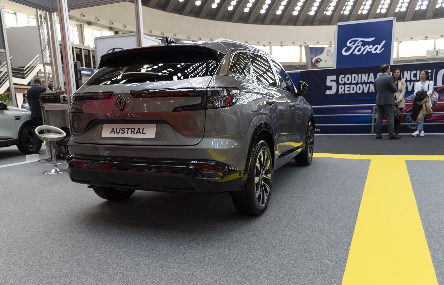 Rear view of SUV with distinctive LED tail lights and sleek design