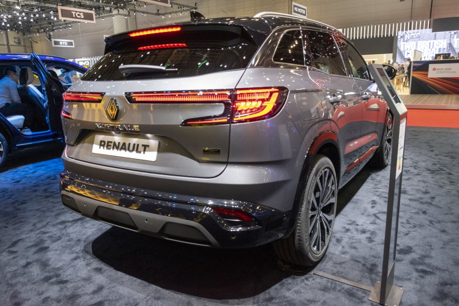 Rear view of SUV with distinctive LED tail lights and modern styling