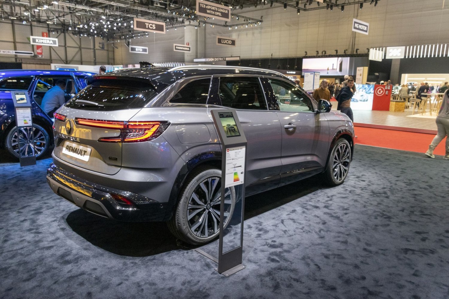 Modern SUV rear-side view with LED taillights and large alloy wheels