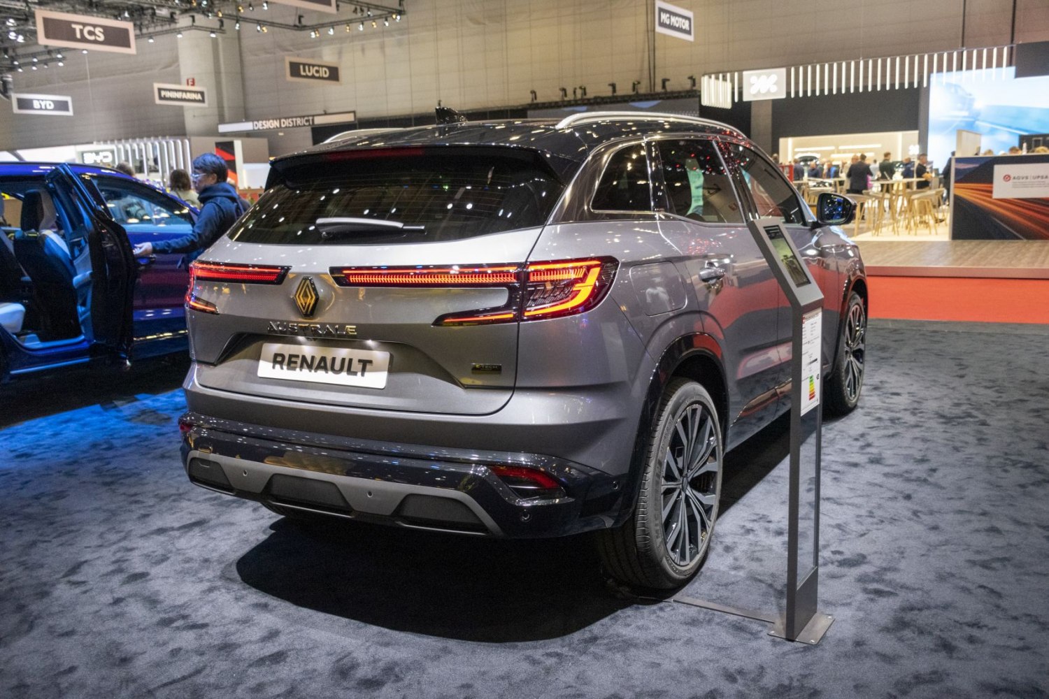 Rear view with LED tail lights and alloy wheels