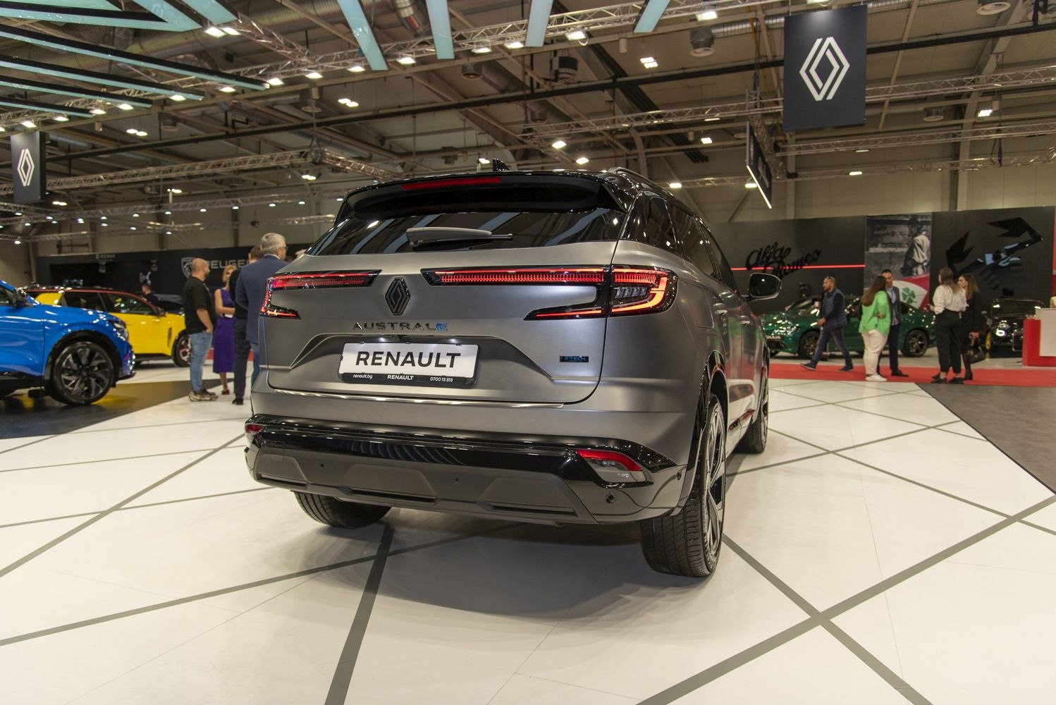 Rear of a modern SUV with distinctive LED tail lights and sleek design