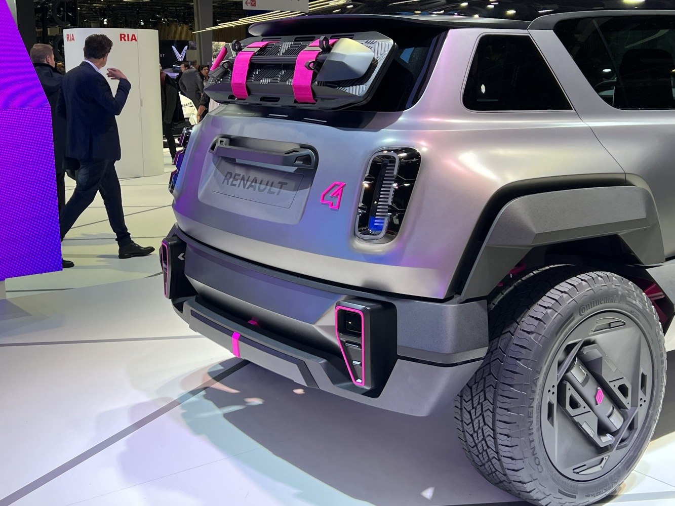 Rear design with spare tire mount and rugged features