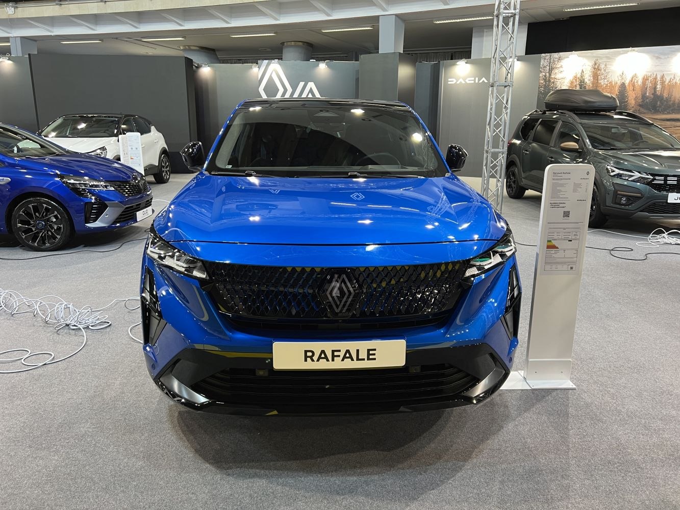 Front view with sleek grille and LED headlights
