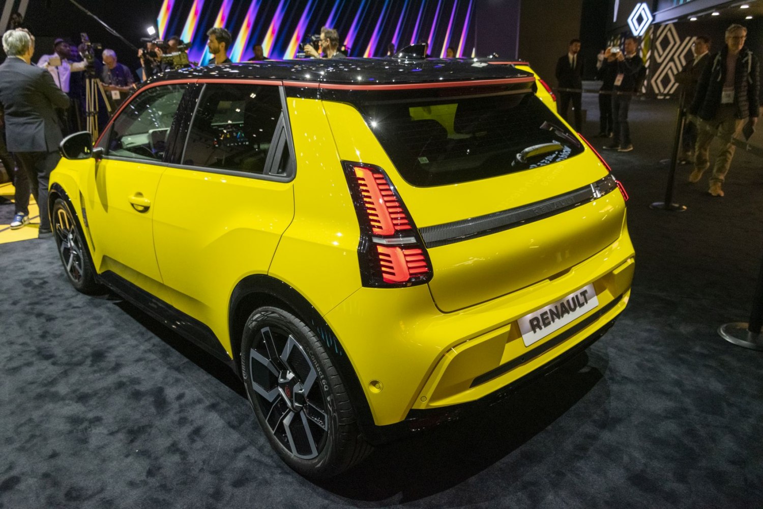 Rear hatchback design with distinct LED tail lights