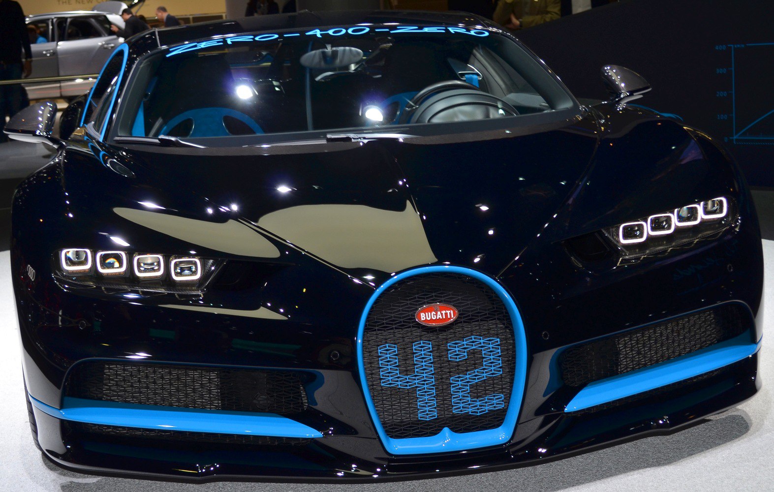LED headlights and aerodynamic grille front design
