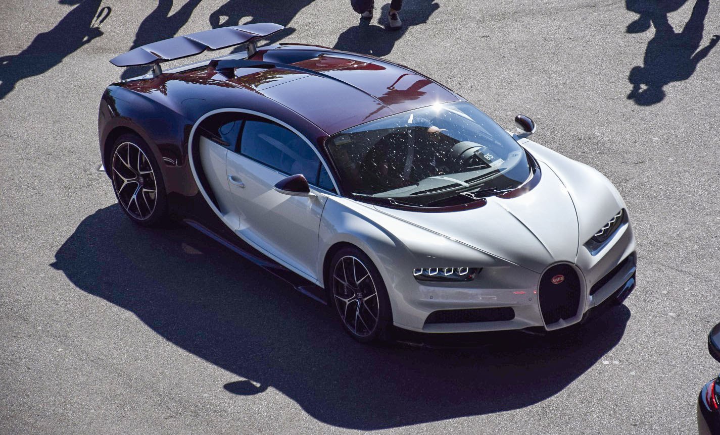 High-performance supercar with prominent rear wing and sleek aerodynamic design