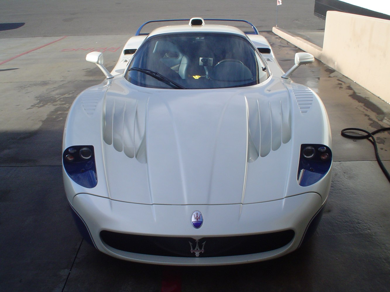Front view with aerodynamic vents and distinct headlights