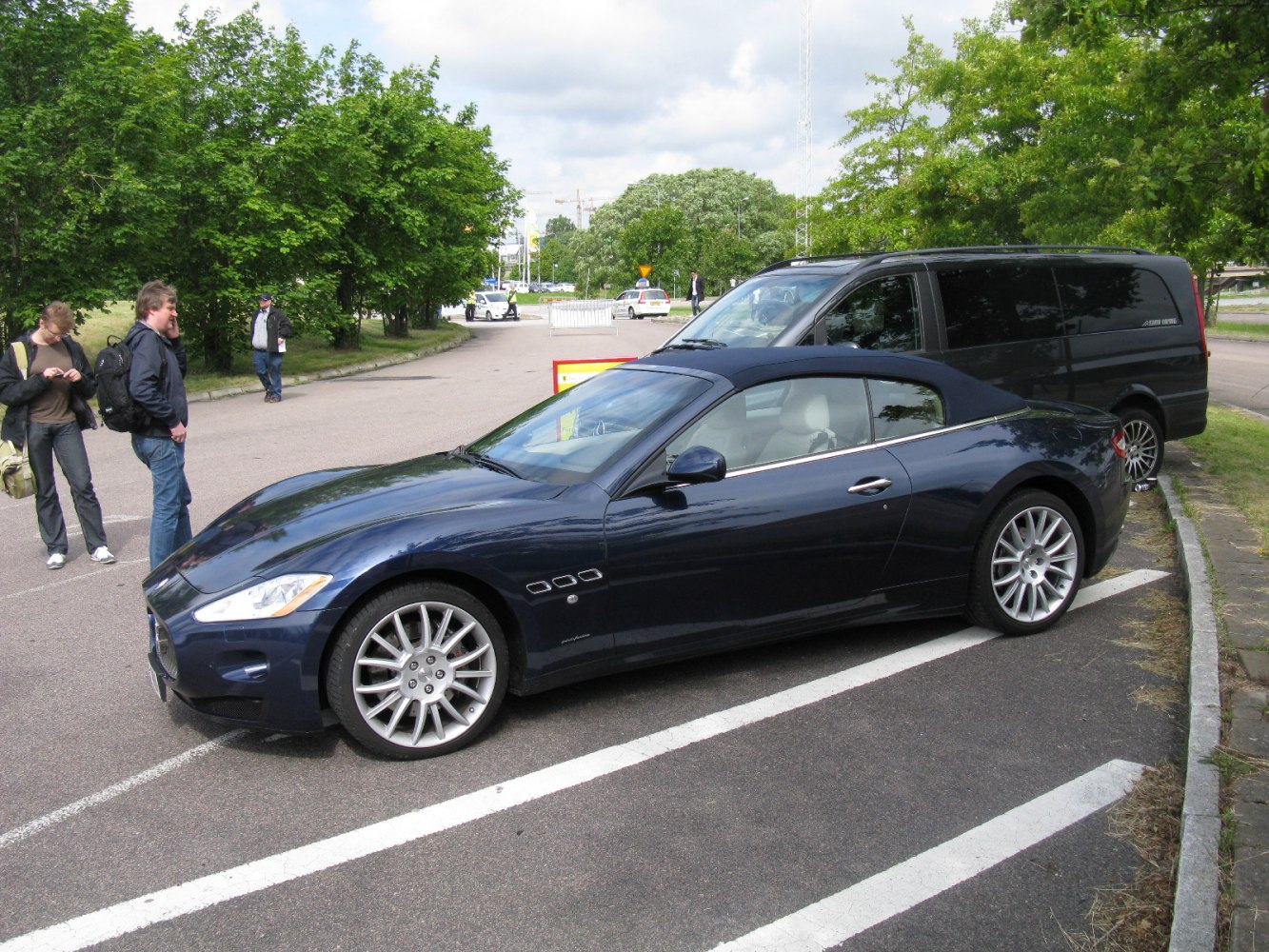 Convertible with soft top and sporty alloy wheels