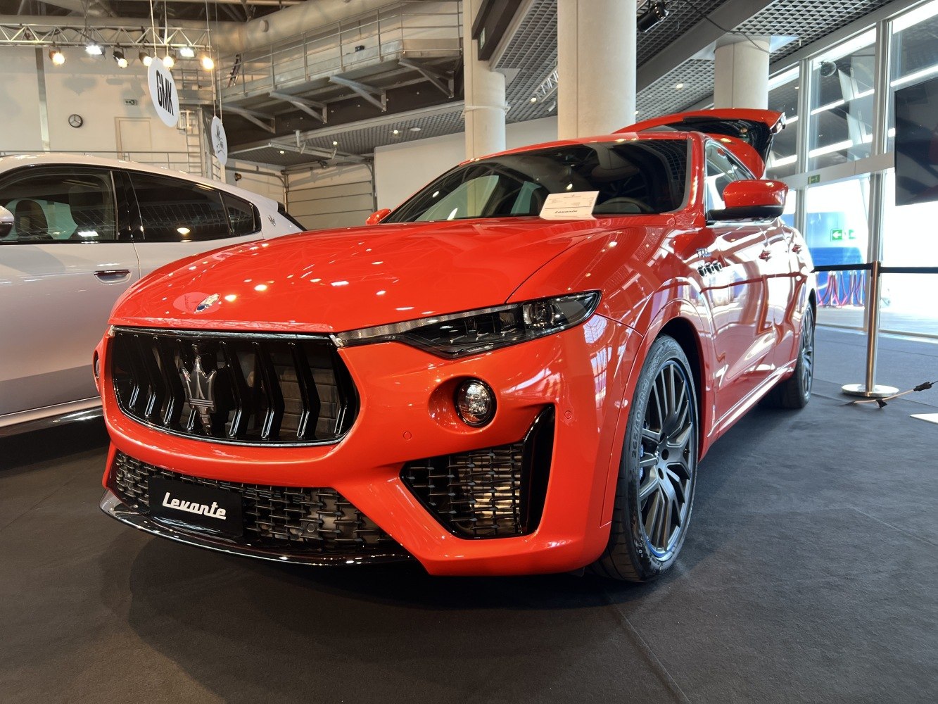 Bold front grille, sleek headlights, sporty alloy wheels