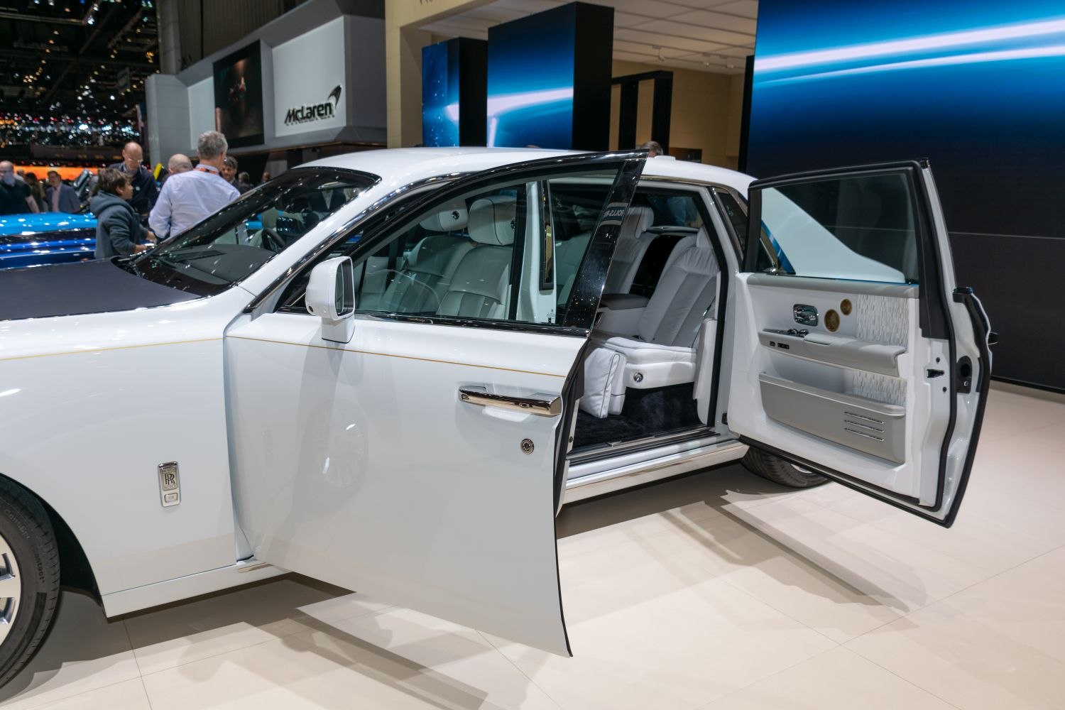Rear-hinged doors with plush executive interior seating