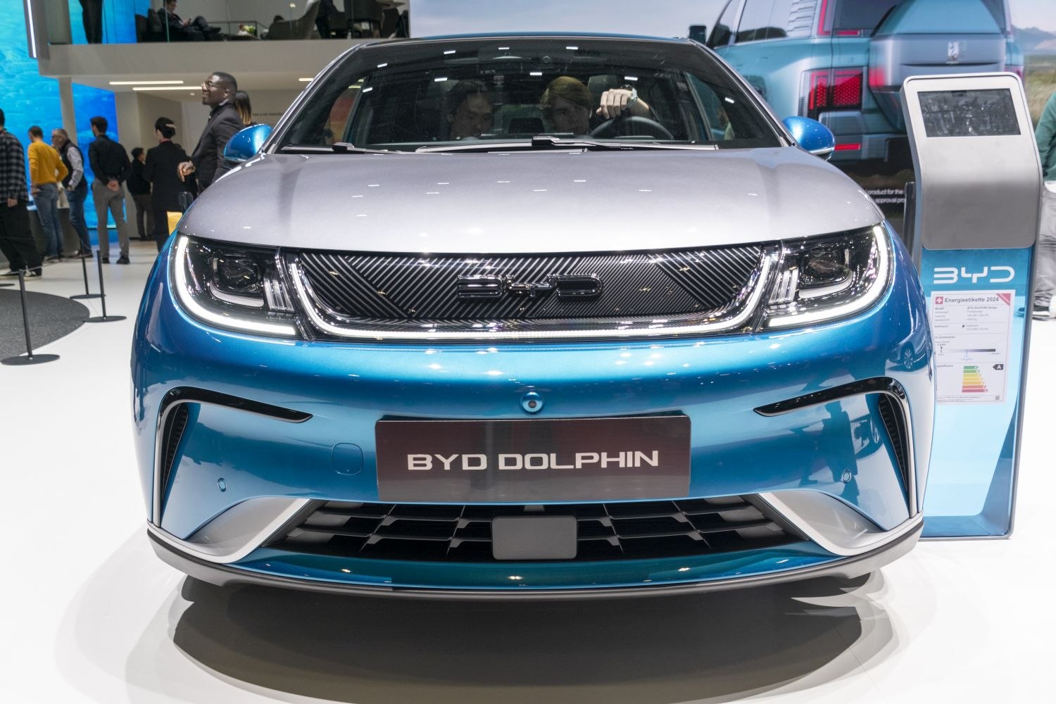 Front view featuring LED headlights and distinct grille design