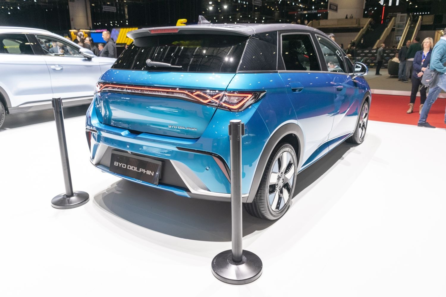 Futuristic LED taillights and sleek aerodynamic rear design