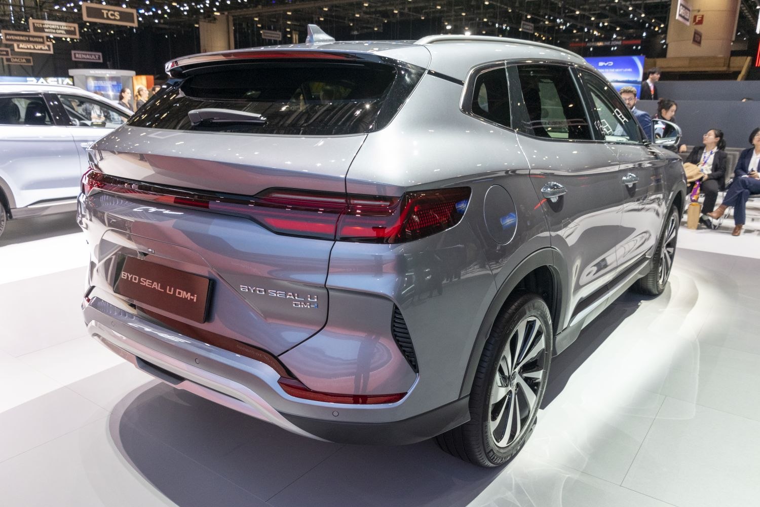 Sleek rear design and distinct taillights of a modern SUV.