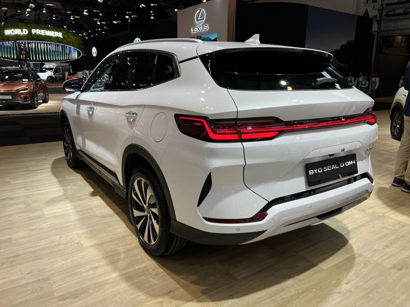 Rear side of a modern SUV with distinctive LED tail lights