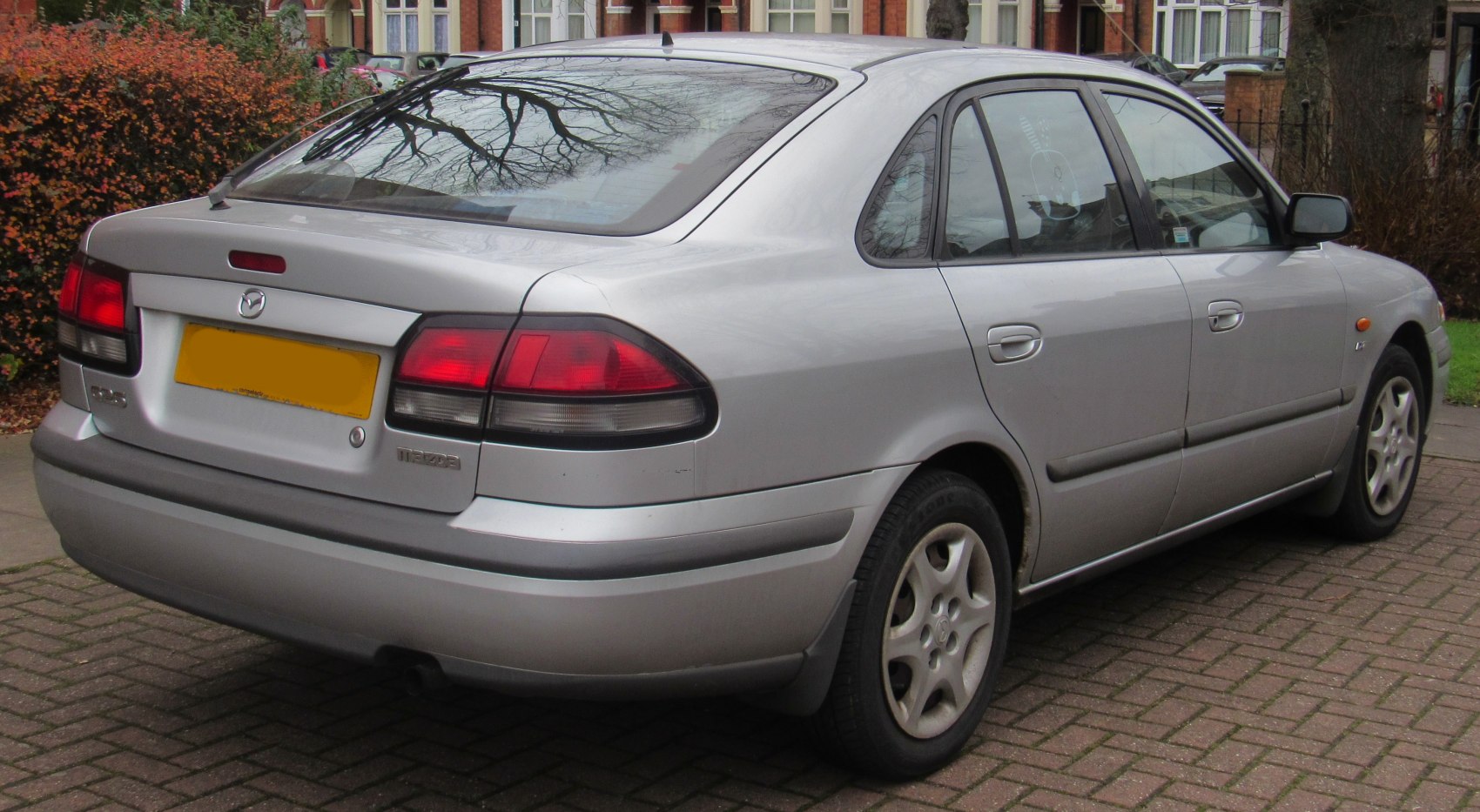 Rear view with tail lights and Mazda badge
