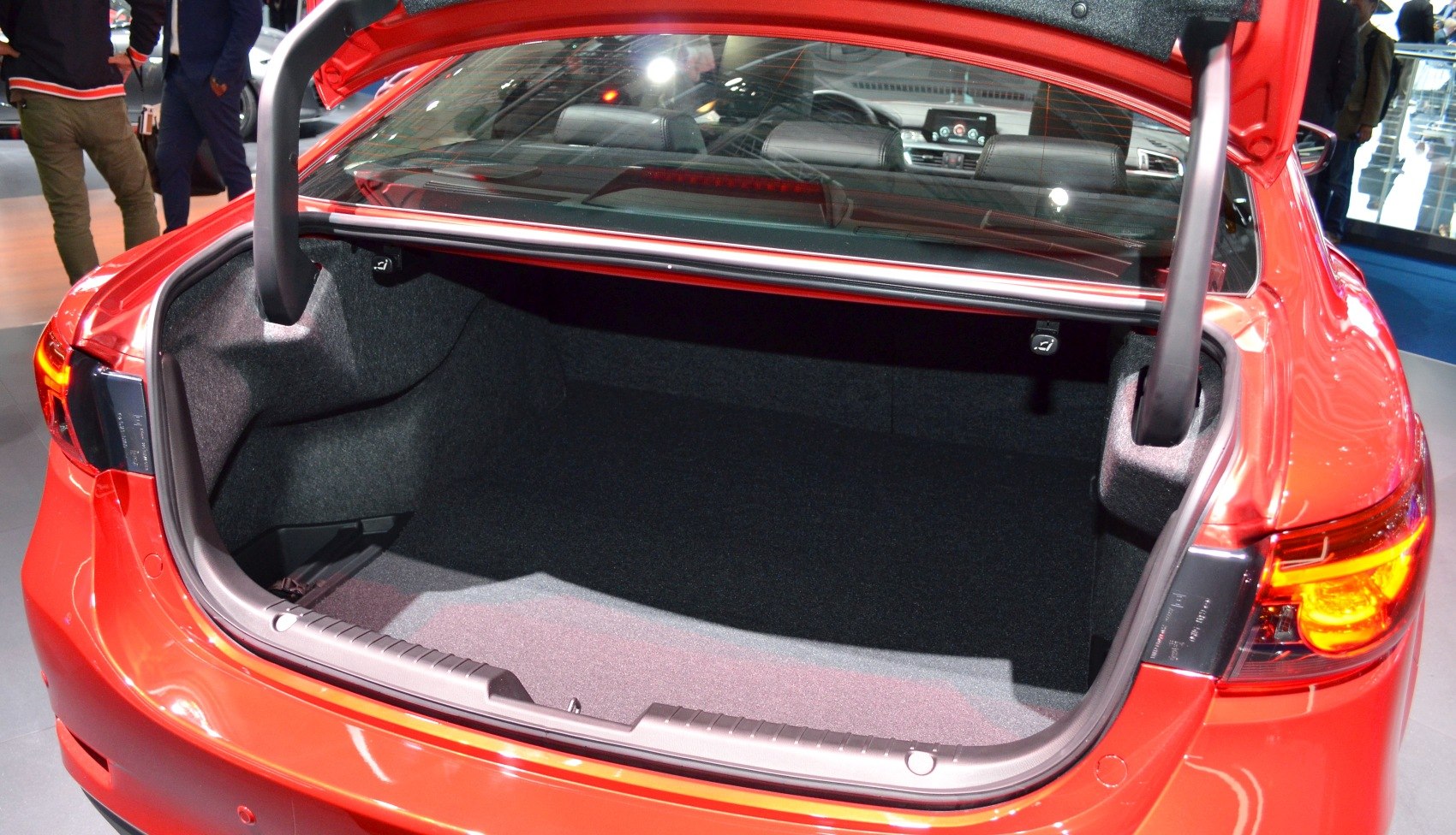 Open trunk with spacious and well-lined cargo area