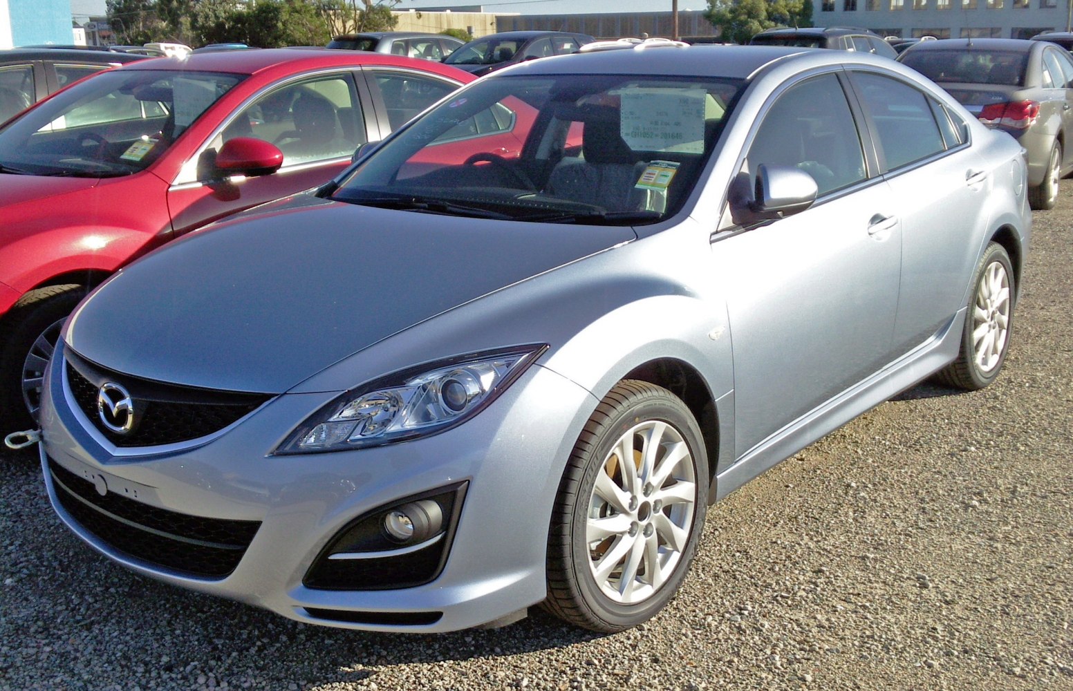 Sporty front grille and alloy wheels on a 2011 sedan
