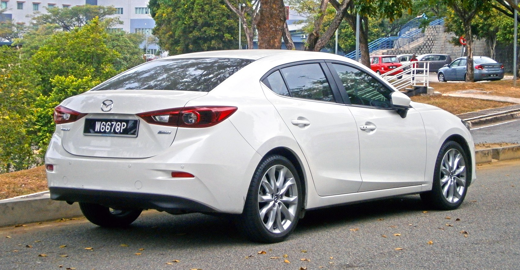 Rear and side profile with modern taillights and alloy wheels