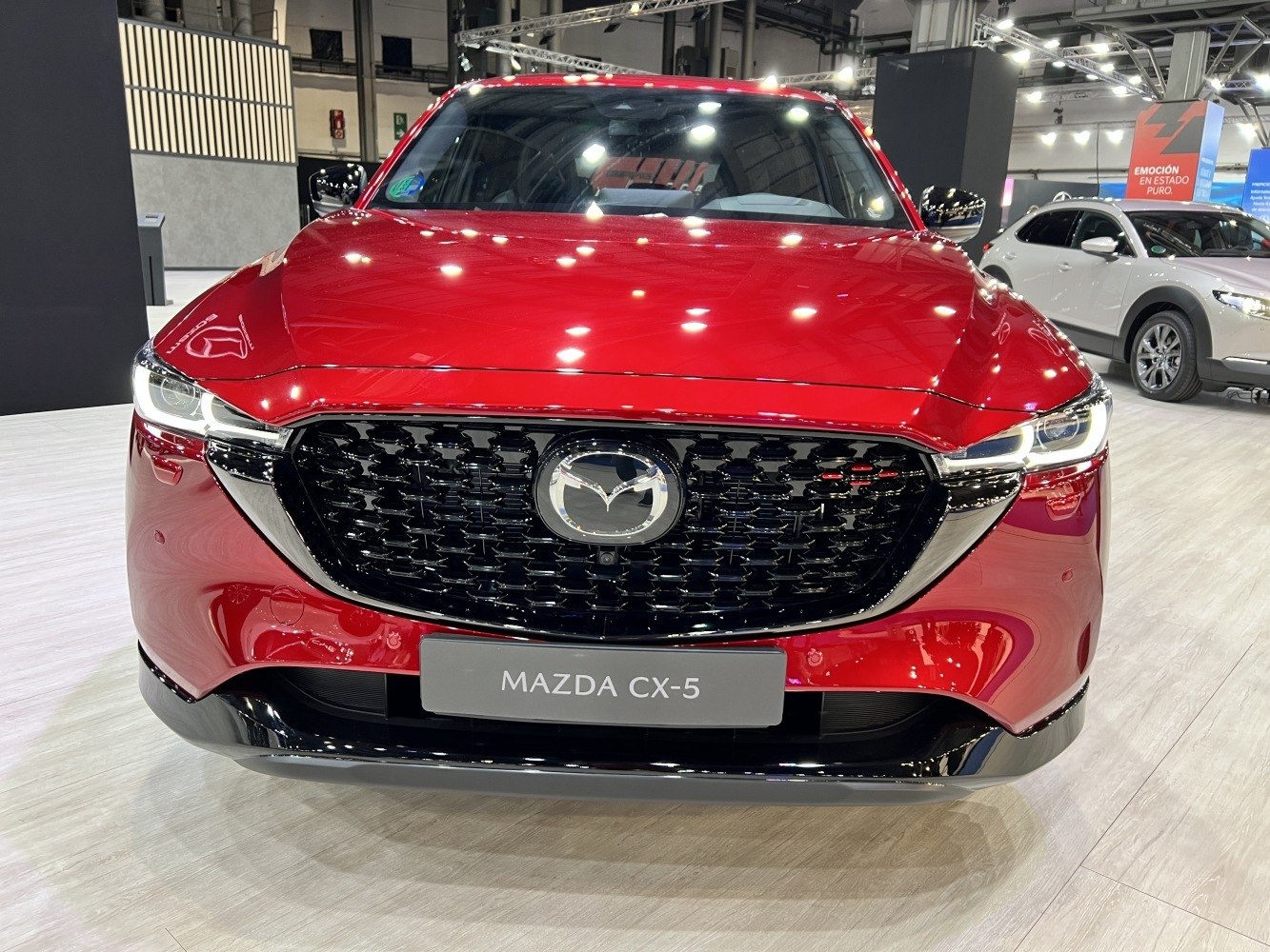 Front grille and LED headlights of a modern SUV.