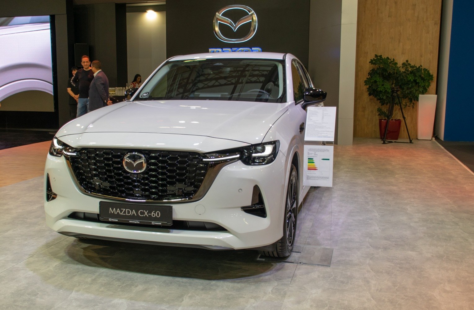 Front grille and LED headlights of a modern vehicle