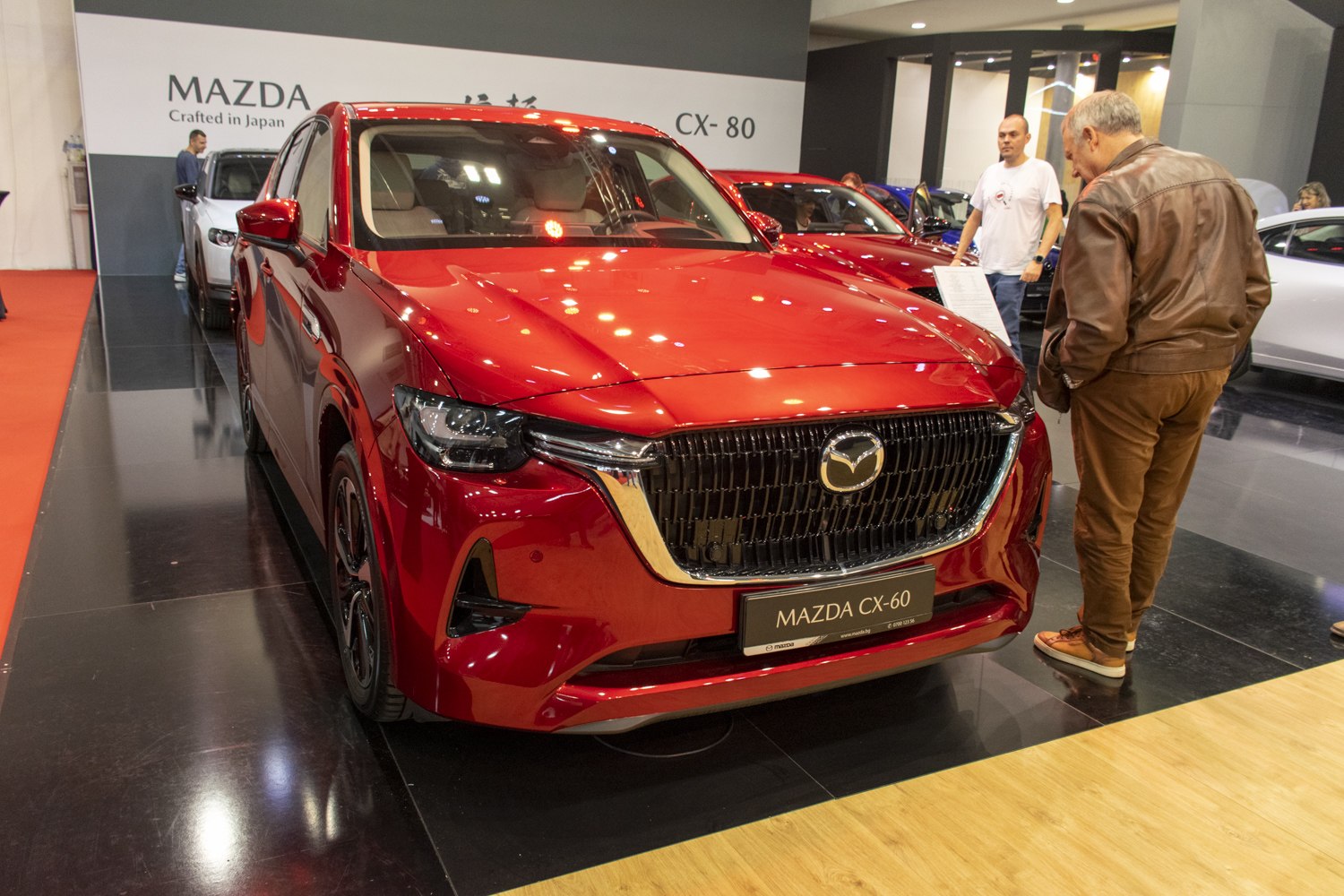 SUV front with bold grille and sleek headlights