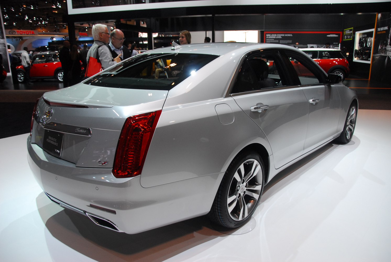 Sleek rear side profile with vertical taillights and sporty alloy wheels