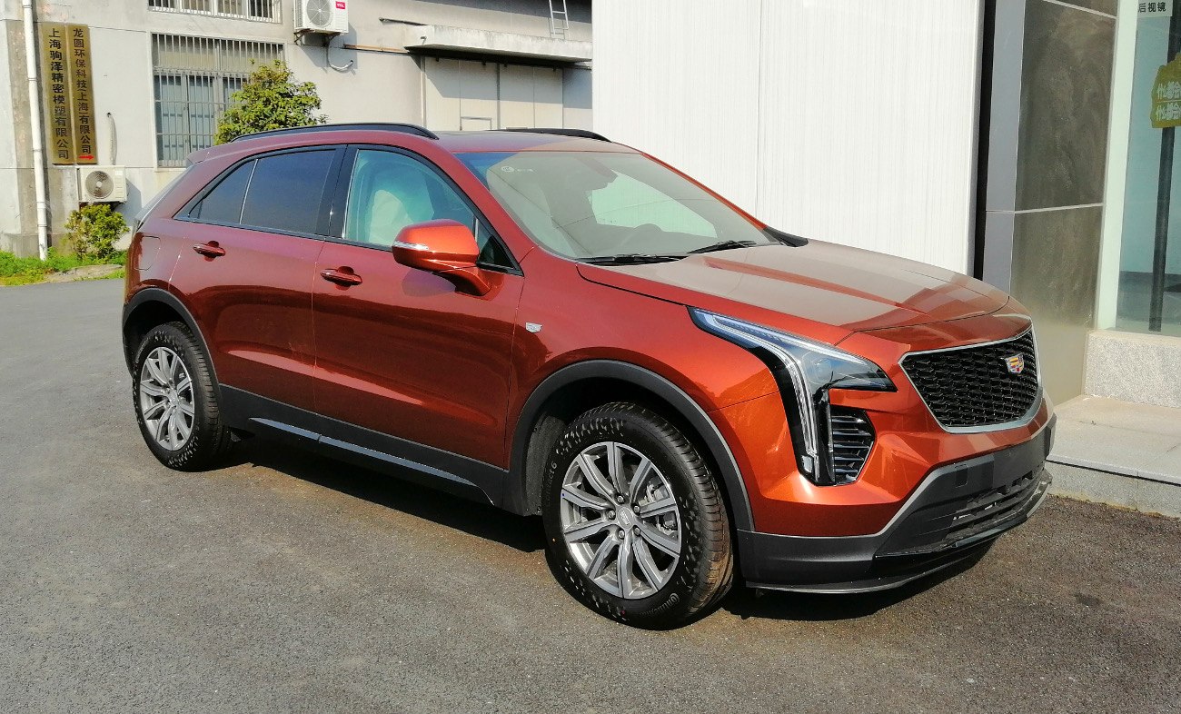 SUV with vertical LED headlights and black front grille