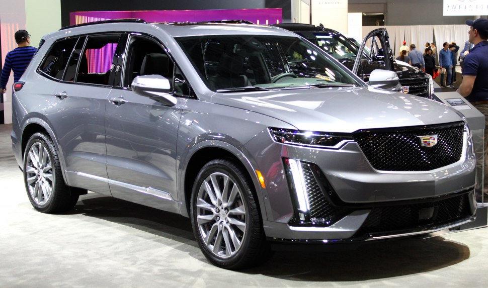 SUV with LED headlights and bold front grille