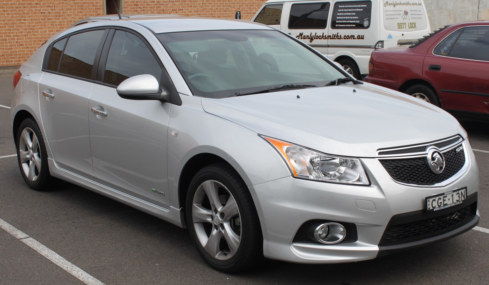 Silver hatchback with alloy wheels and front fog lights