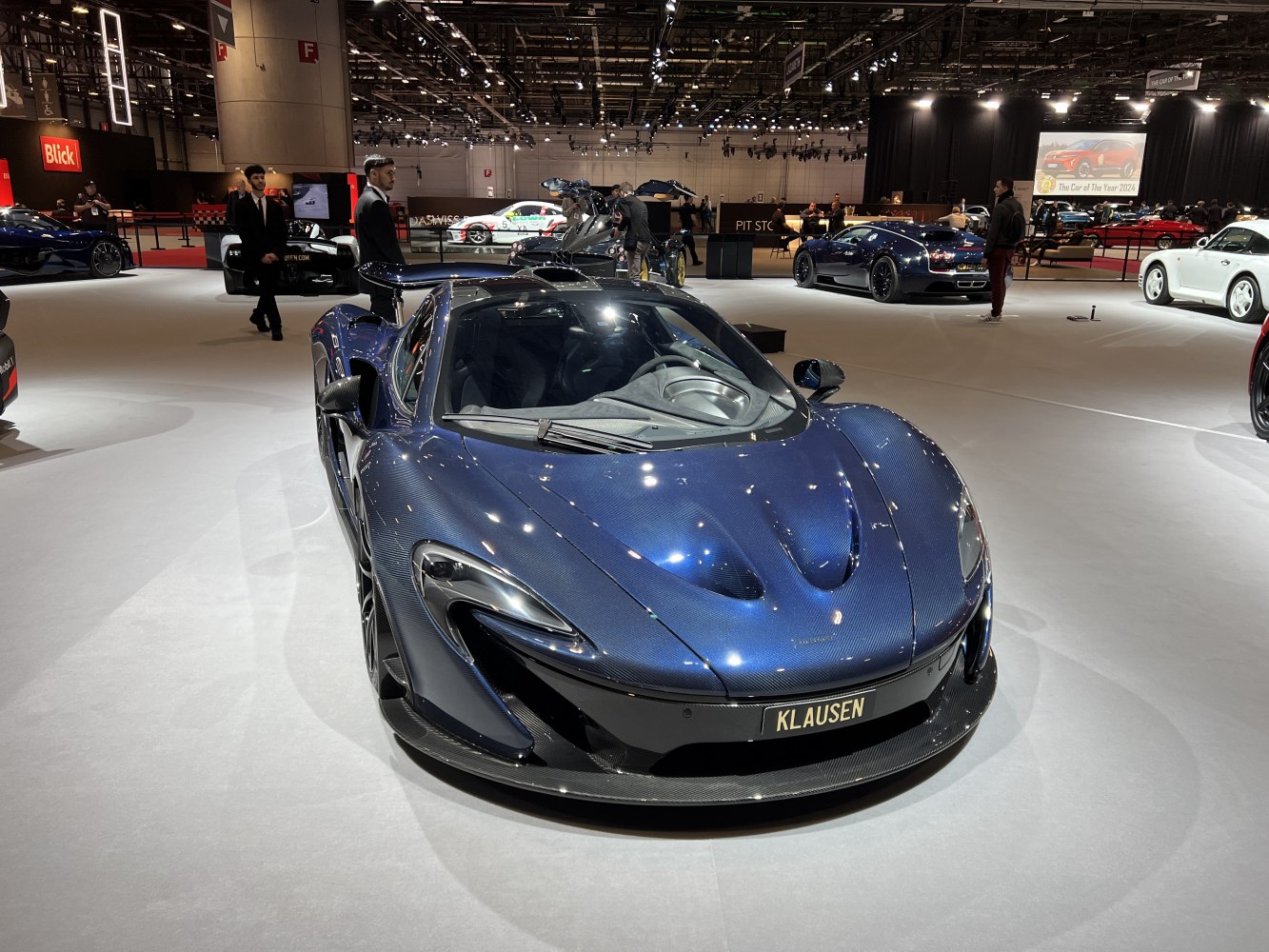 Hybrid supercar with carbon fiber body and aerodynamic design