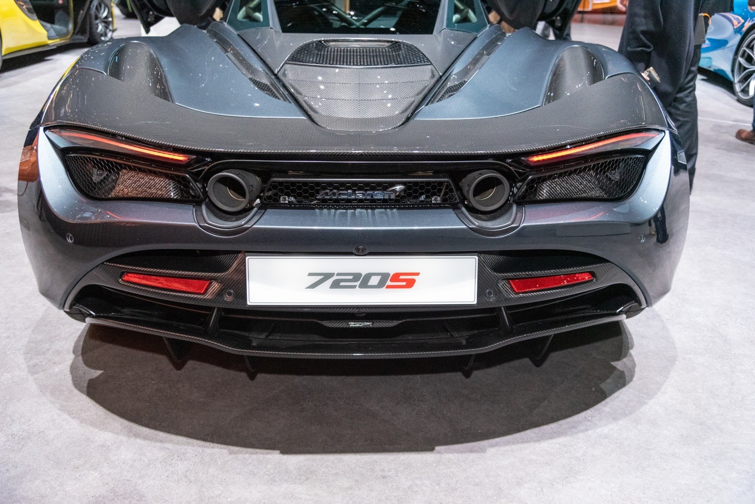 Dual circular exhausts, LED taillights, aggressive rear diffuser