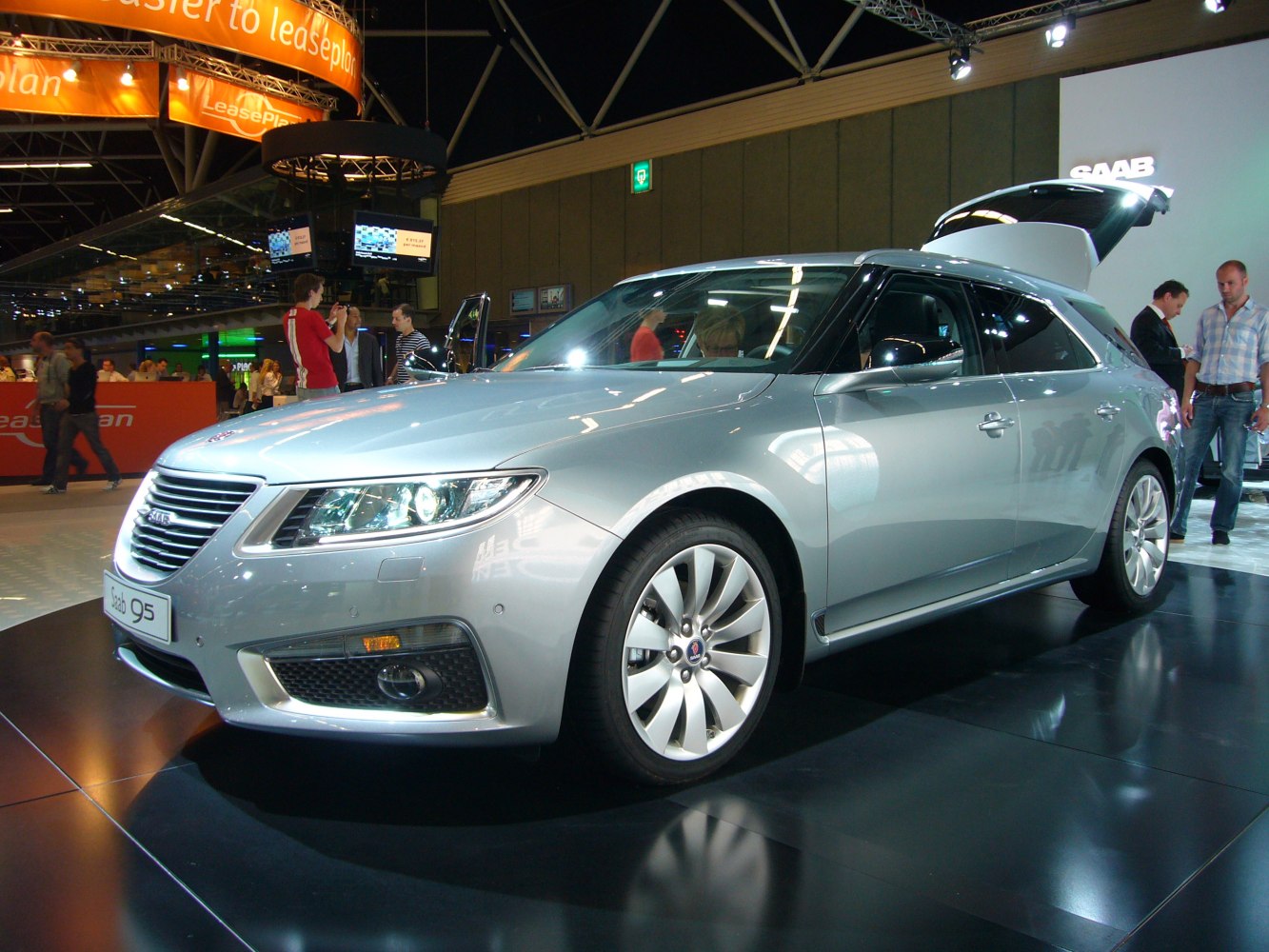 Silver modern wagon with LED headlights and alloy wheels