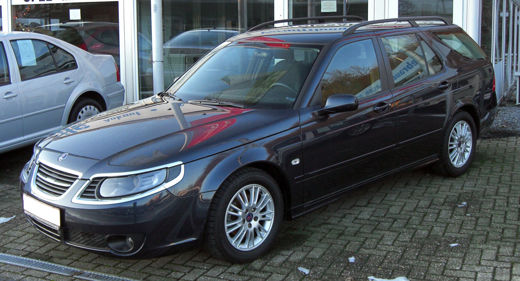 Sleek station wagon with alloy wheels and refined headlights
