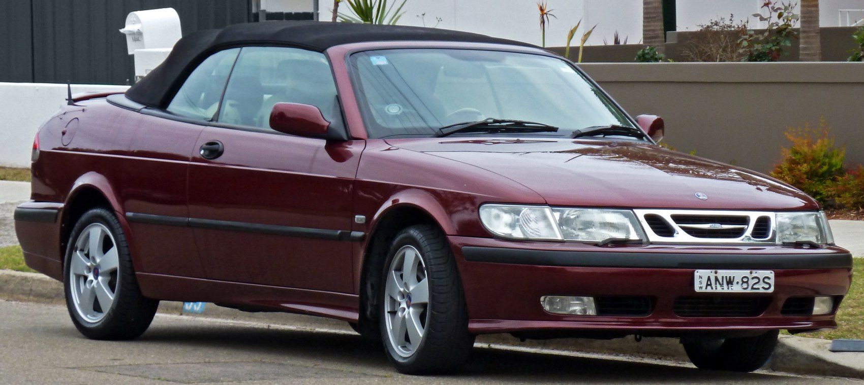 Classic soft-top convertible with distinctive front-end design