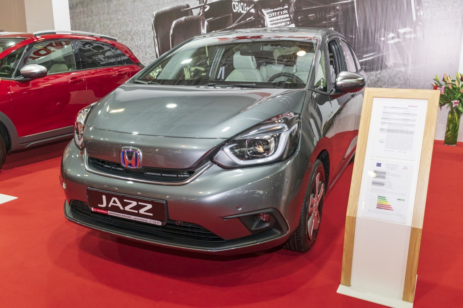Front fascia with LED headlights and compact hatchback design