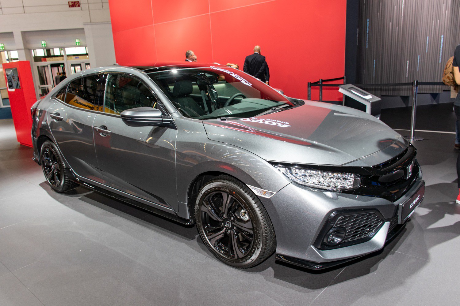 Sporty hatchback with LED headlights and black multi-spoke alloy wheels