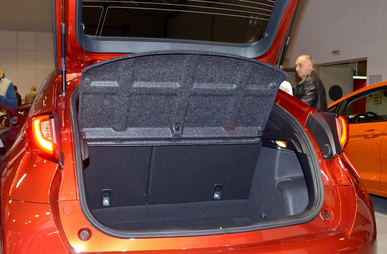 Open trunk space of a five-door hatchback