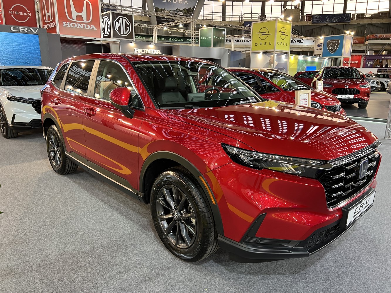 SUV front design with LED headlights and black alloy wheels