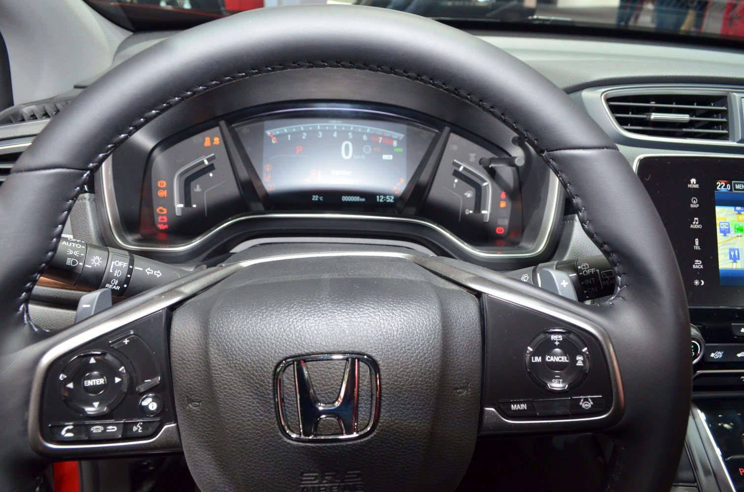 Digital instrument cluster and multifunction steering wheel controls
