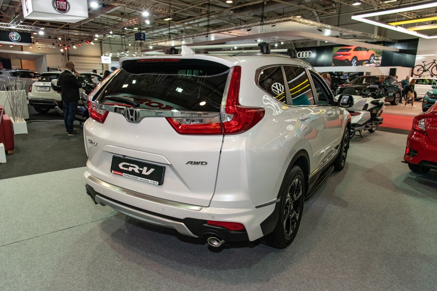 SUV rear with AWD badge and vertical LED tail lights