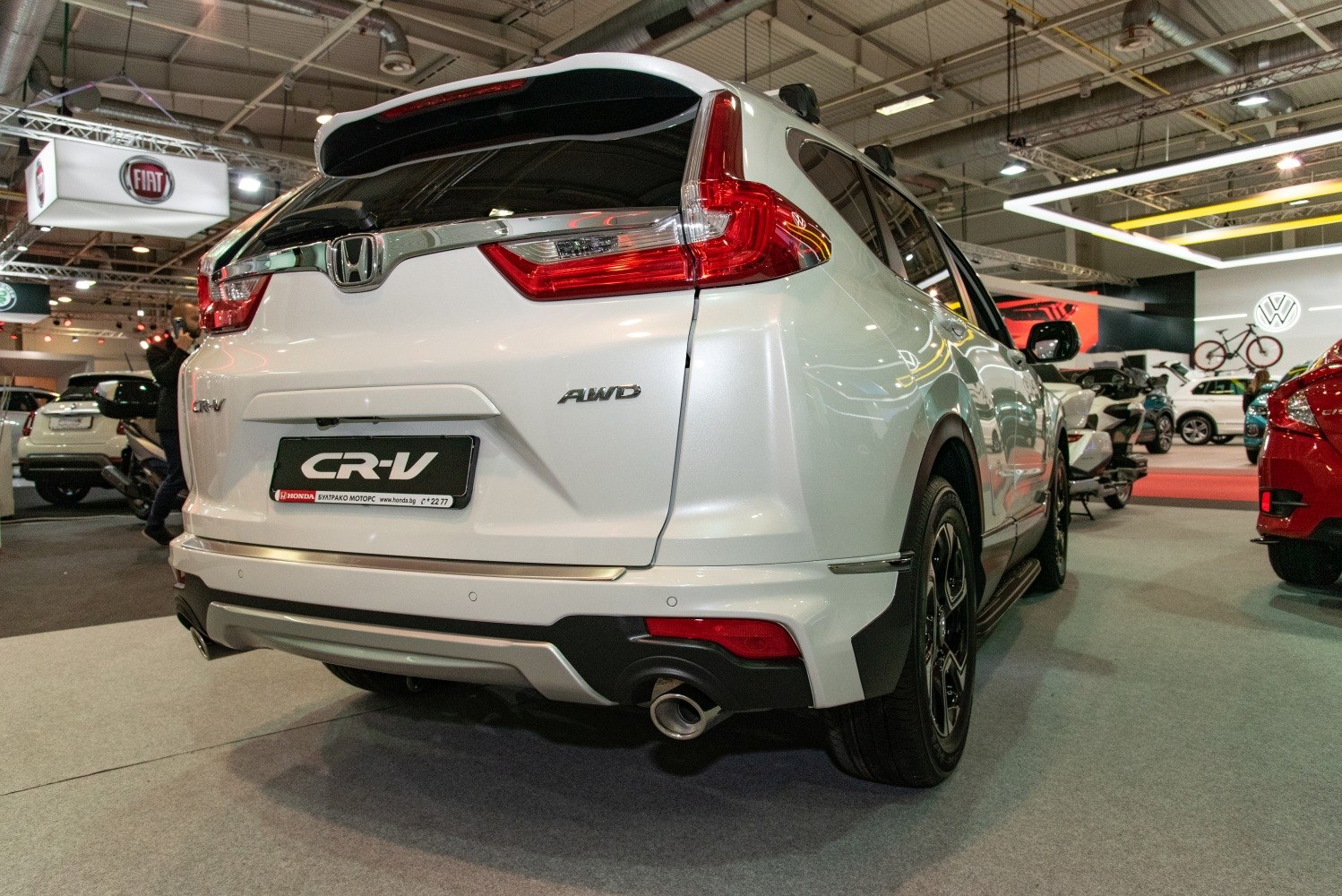 SUV rear with AWD badge and dual exhaust