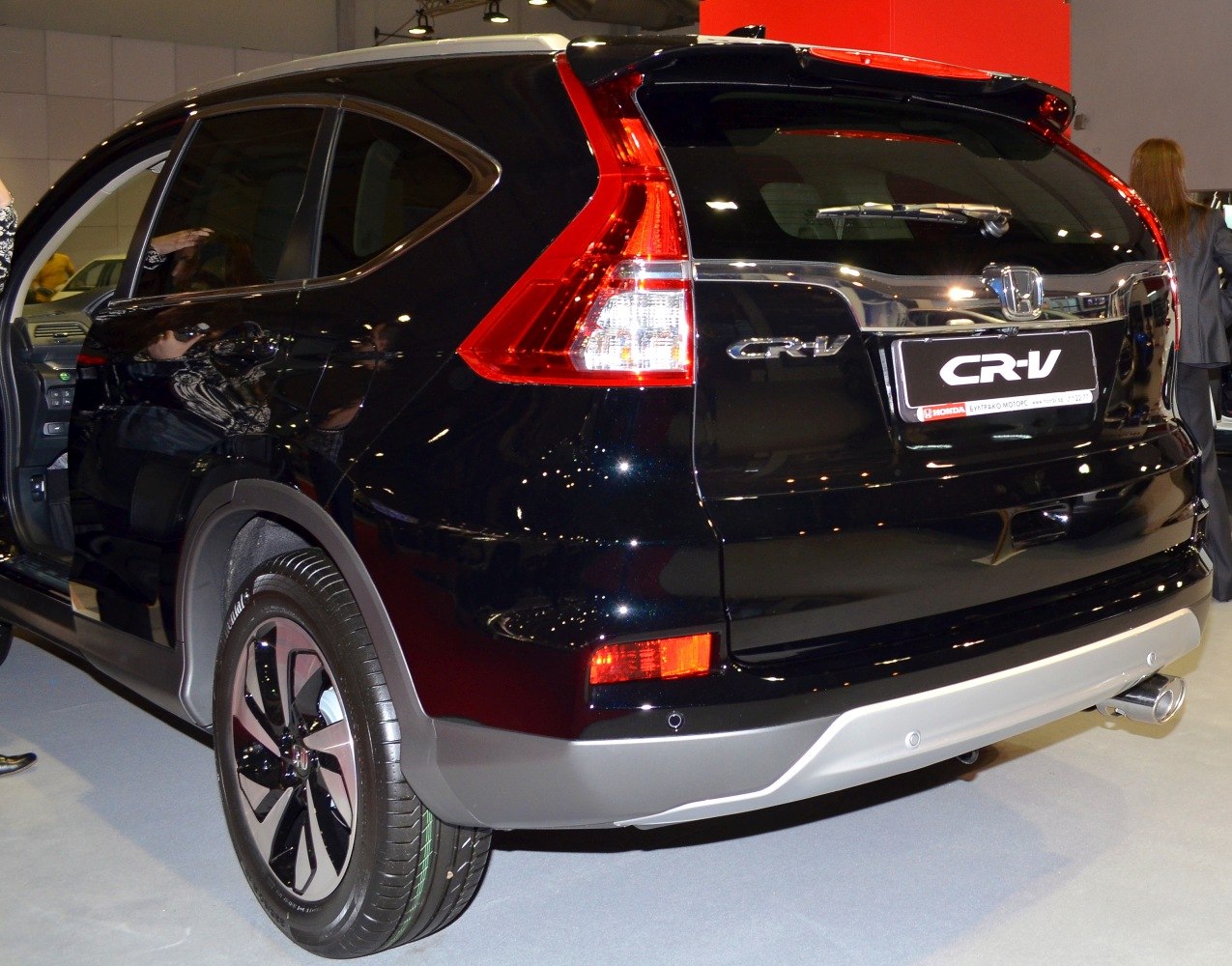 SUV rear design with distinctive tail light and rear bumper.