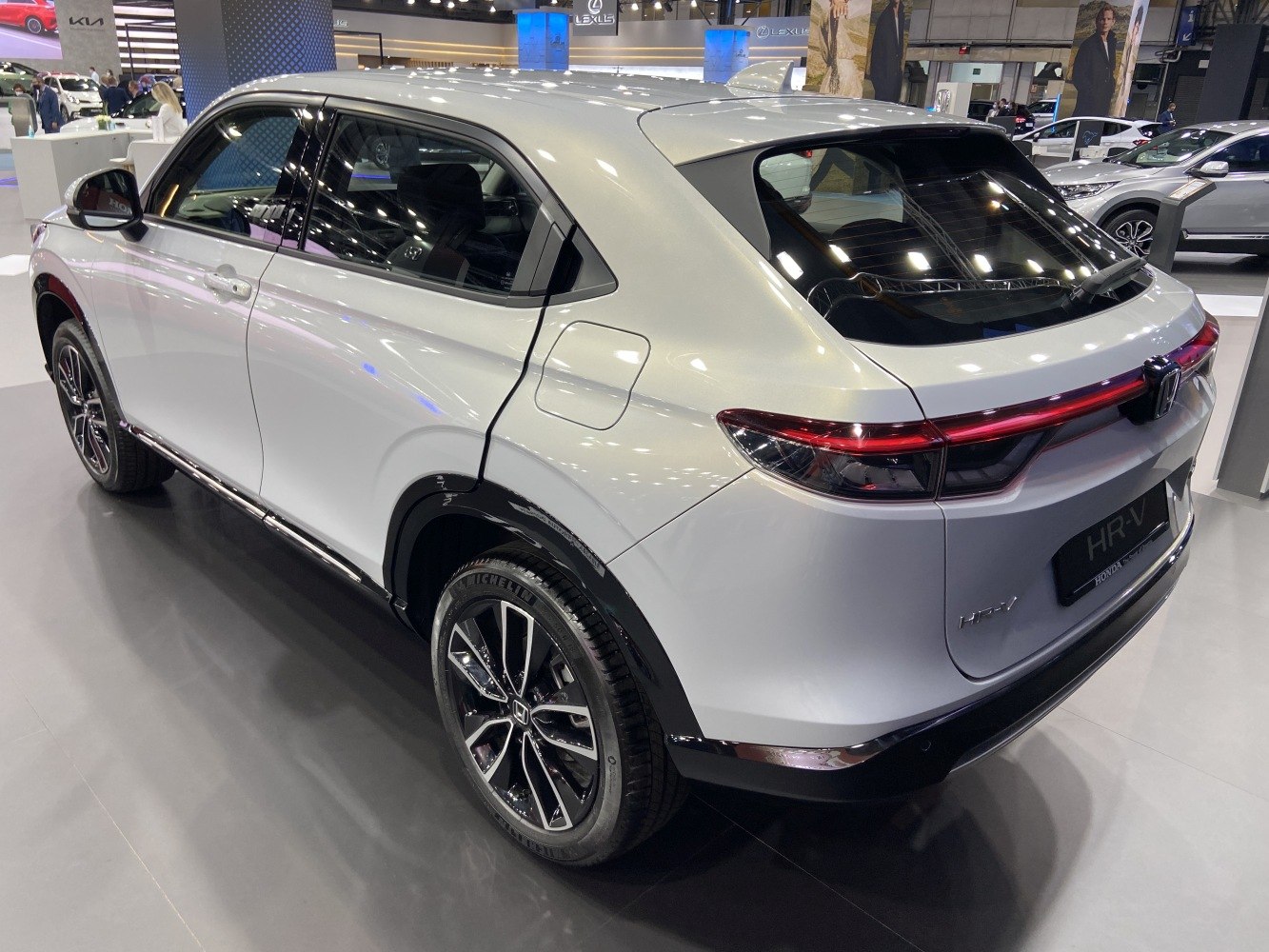 Rear and side view with LED tail lights and alloy wheels