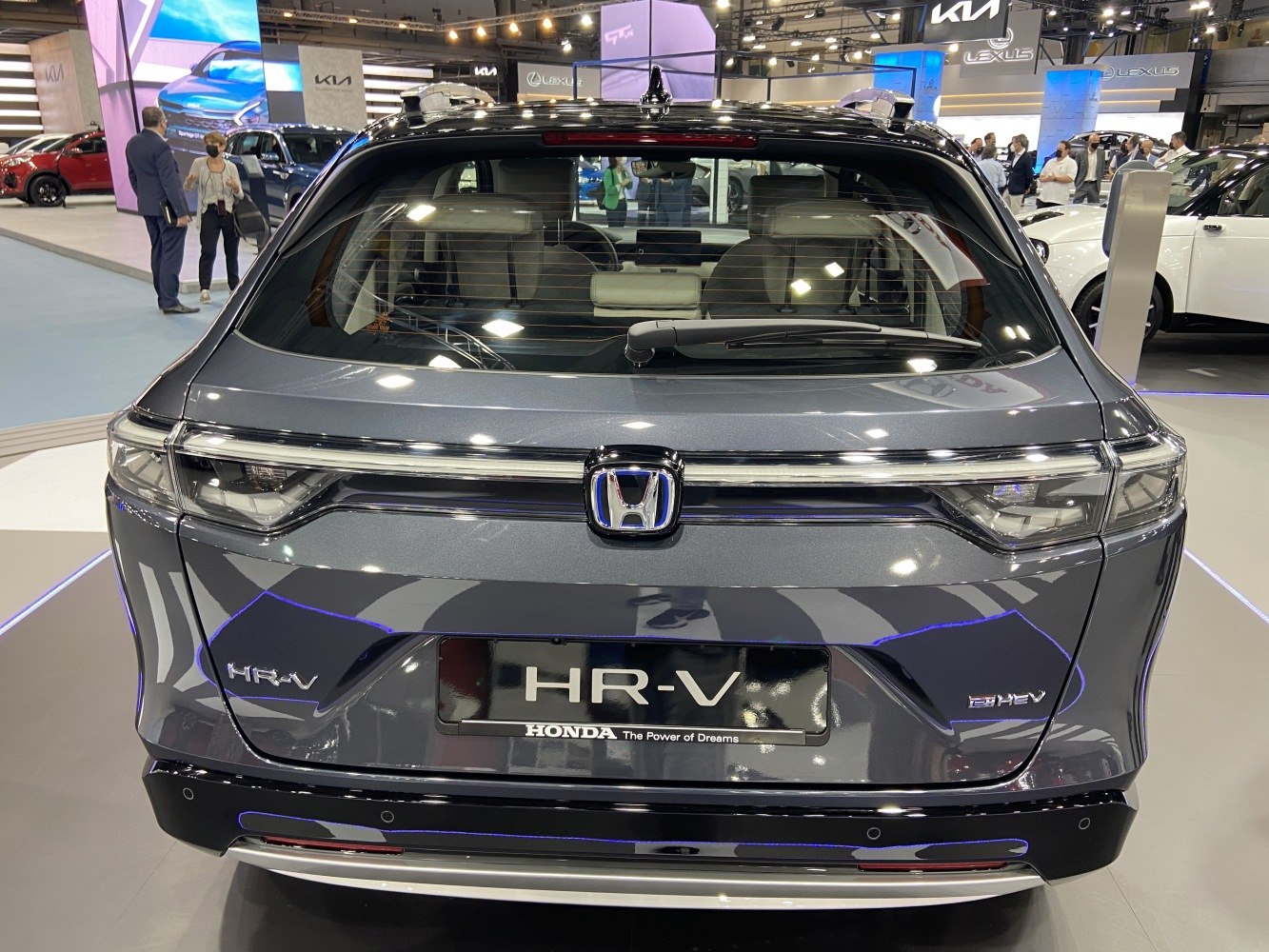 Sleek rear view with LED taillights and rear wiper