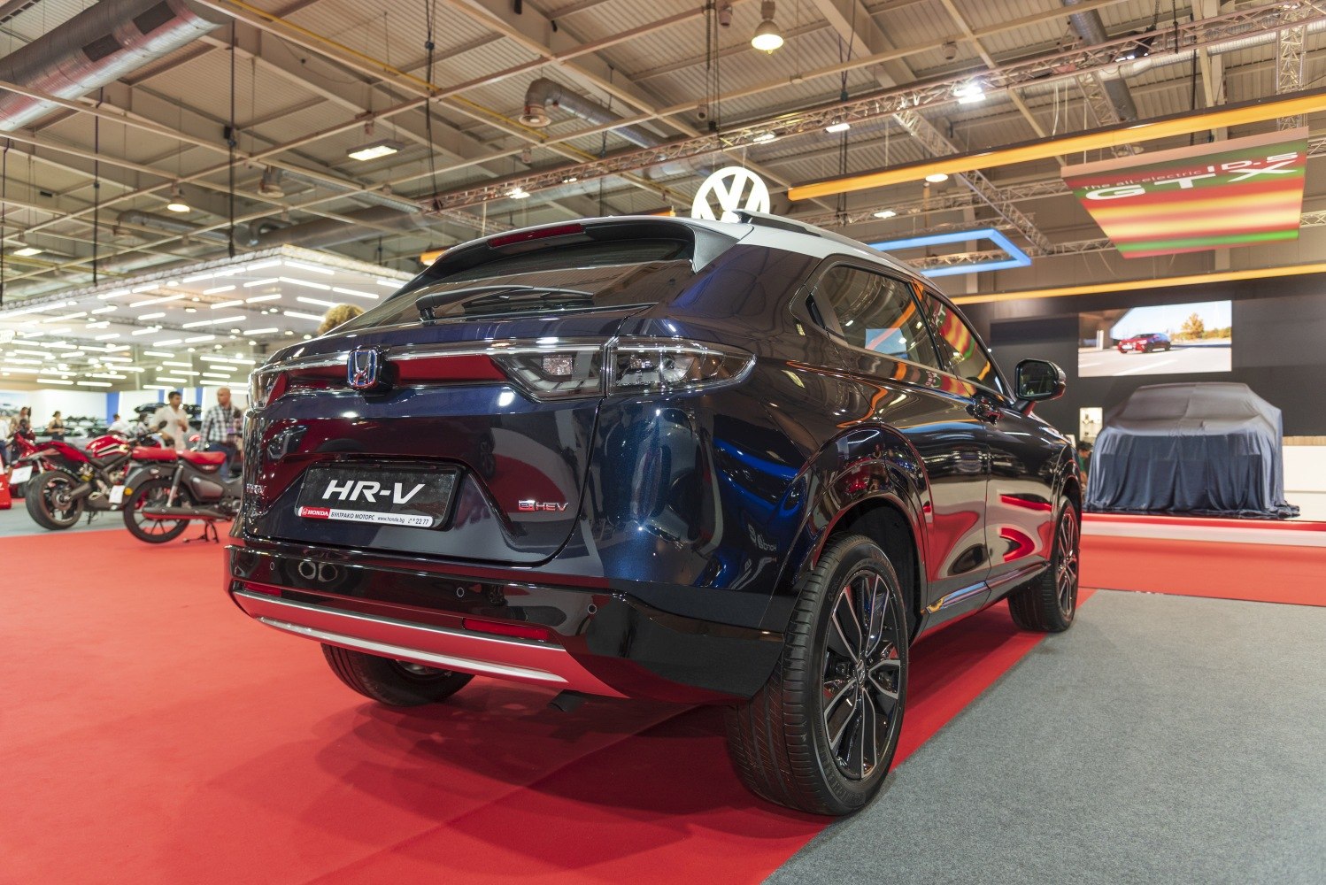 Rear view with LED tail lights and alloy wheels