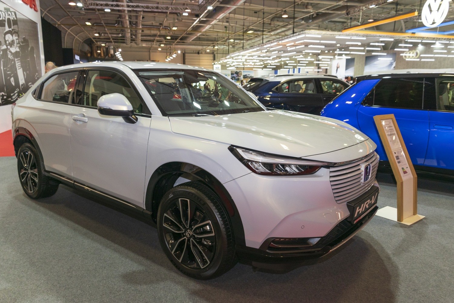 Front three-quarter view with LED headlights and alloy wheels