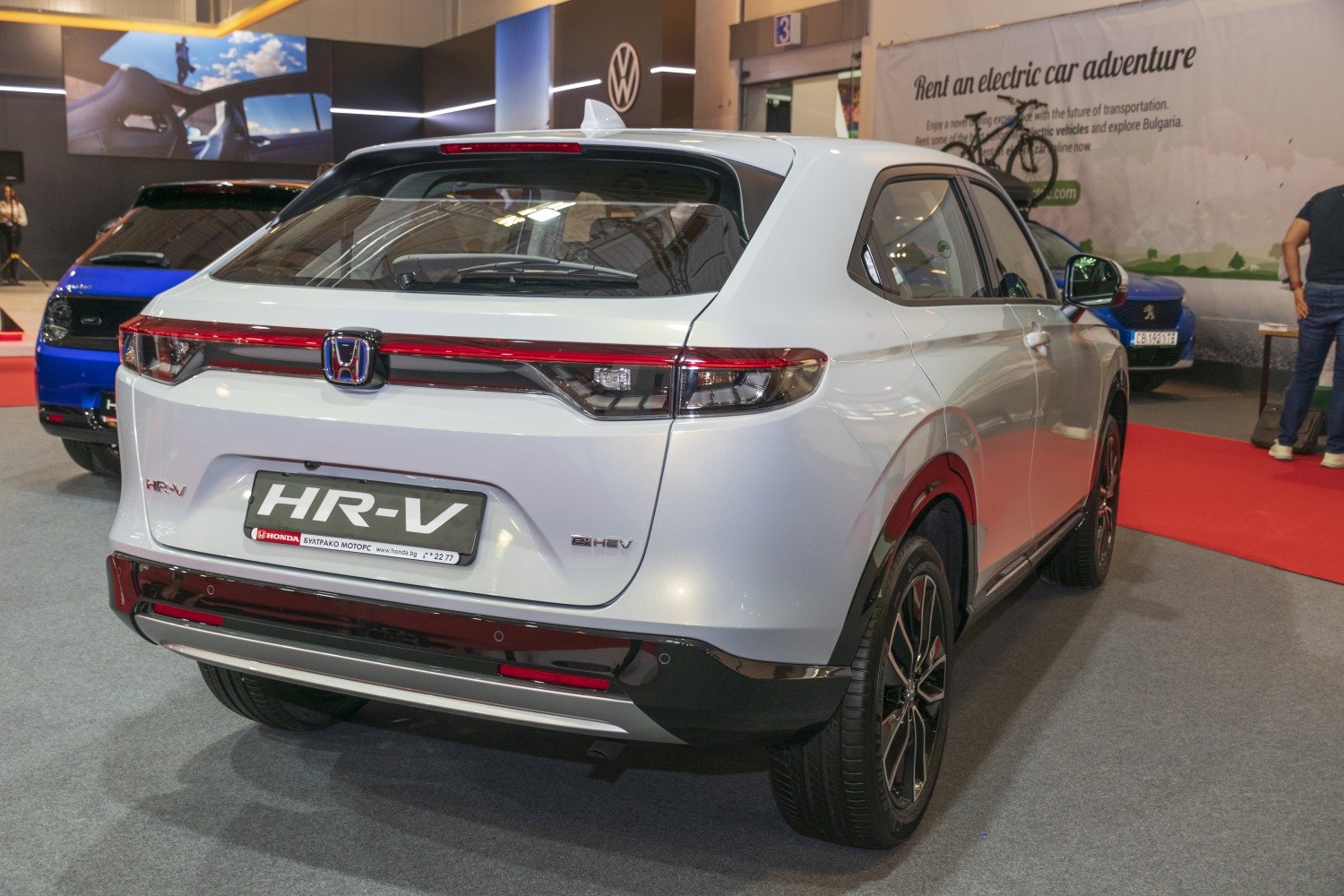 Rear view with LED tail lights and alloy wheels