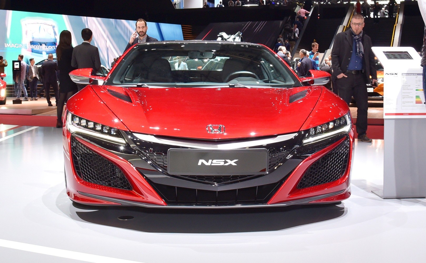 Front view with LED headlights and aerodynamic grille design