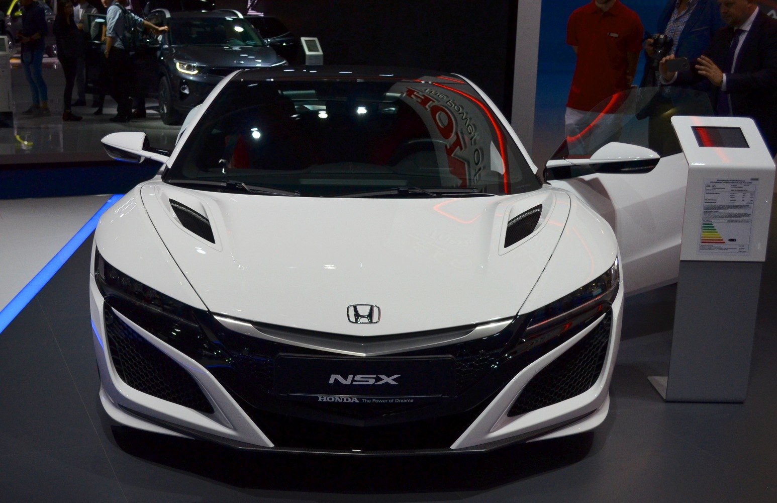 Front view with aerodynamic vents and sleek design