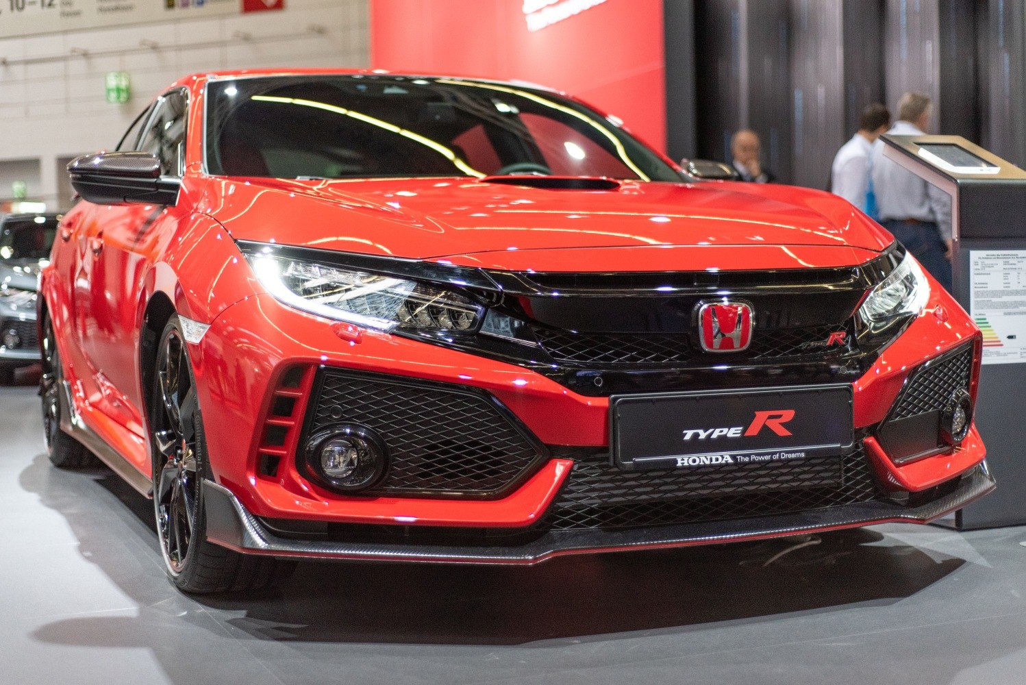 Aggressive front end with sporty grille and sleek headlights